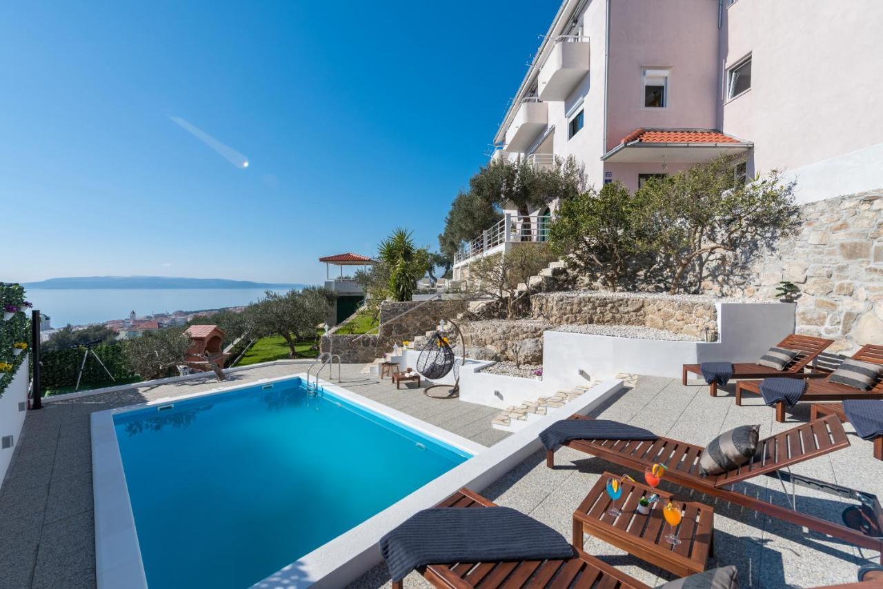 Villa Petra Apartment With Private Pool Макарска Экстерьер фото